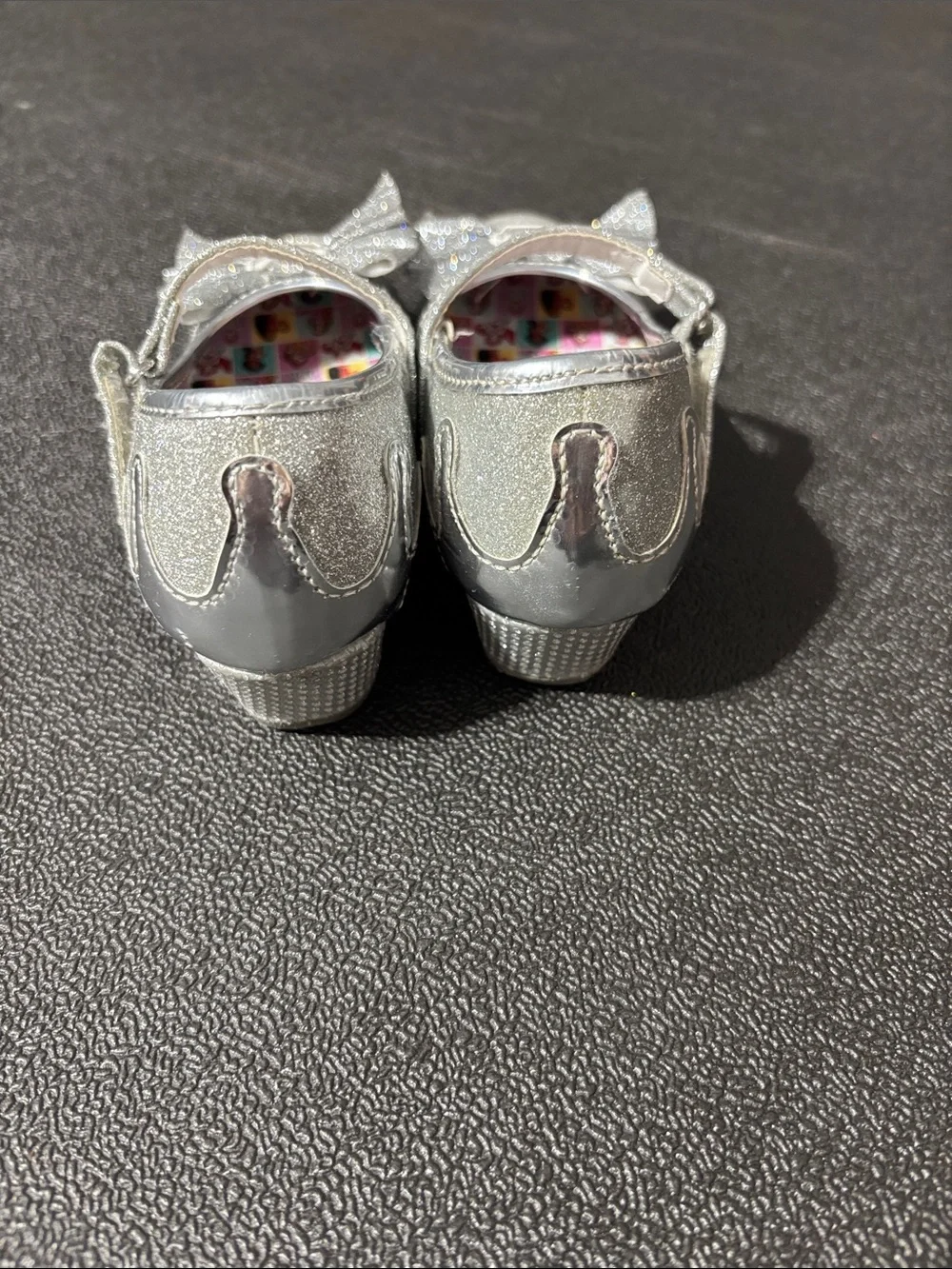 Disney Silver Glitter Toddler Dress Shoes